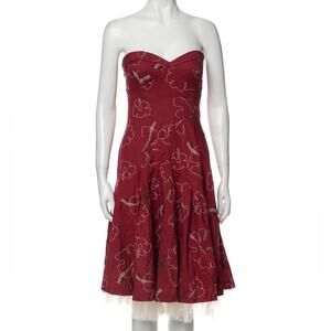 Tibi Strapless Tulle Dress